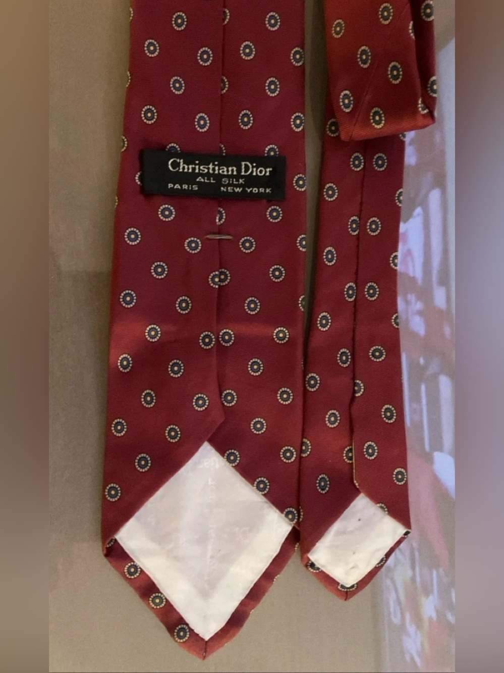 Vintage Christian Dior All Silk Paris New York Tie